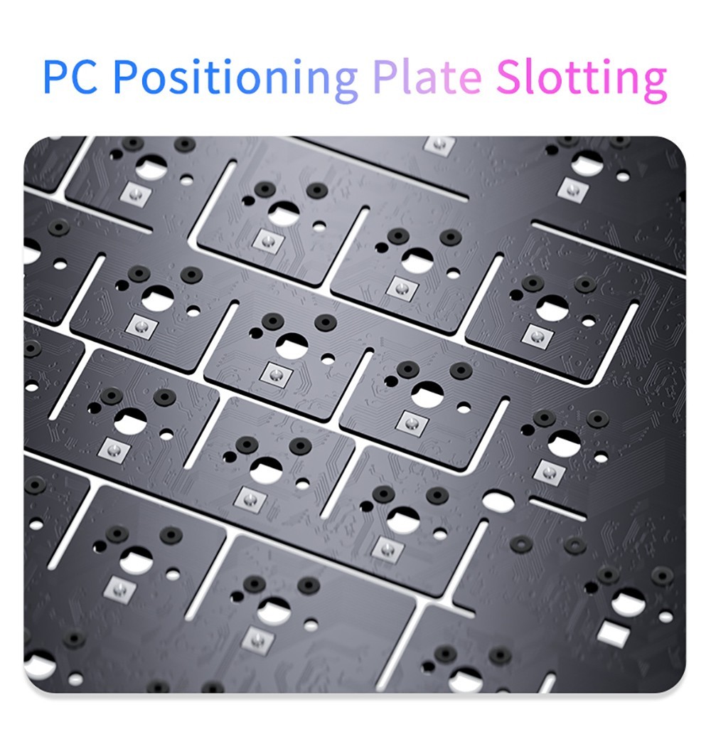 Ajazz AK820 Pro Gift Switch Mechanical Keyboard with TFT Smart Display, Three Connection Modes - Grey