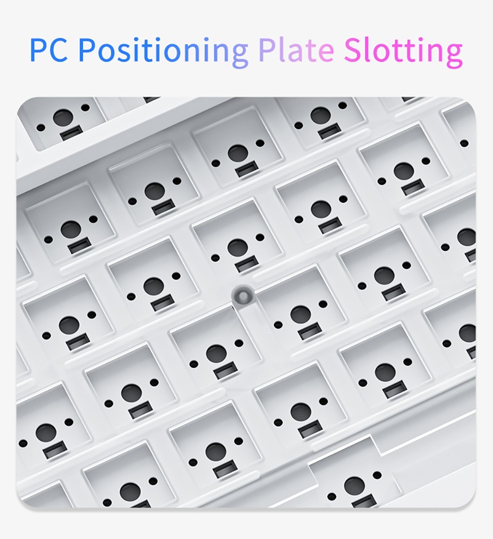 Ajazz AK820 Pro Gift Switch Mechanical Keyboard with TFT Smart Display, Three Connection Modes - Grey