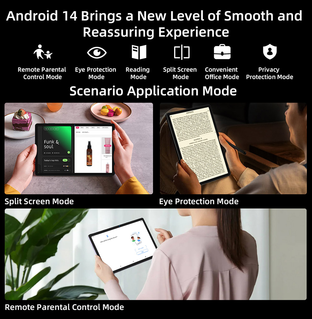 BMAX I11 Power Android 14 4G Tablet, 11'' 2000*1200 IPS Touchscreen, MediaTek Helio G99 8 Cores Max 2.2GHz, 20GB RAM (8GB +12GB Expansion) 256GB ROM, 2.4/5GHz WiFi Bluetooth 5.2, 8000mAh Battery 18W Fast Charging, GPS/Galileo/GLONASS/BDS