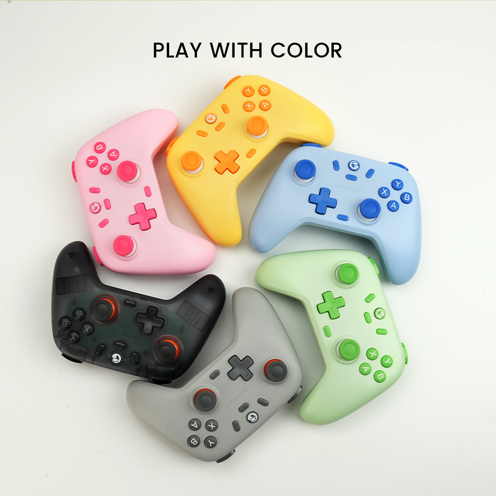 GameSir Nova Lite Wireless Game Controller, Tri-mode Connection, Compatible with PC / Steam / Android / iOS / Switch - Yellow