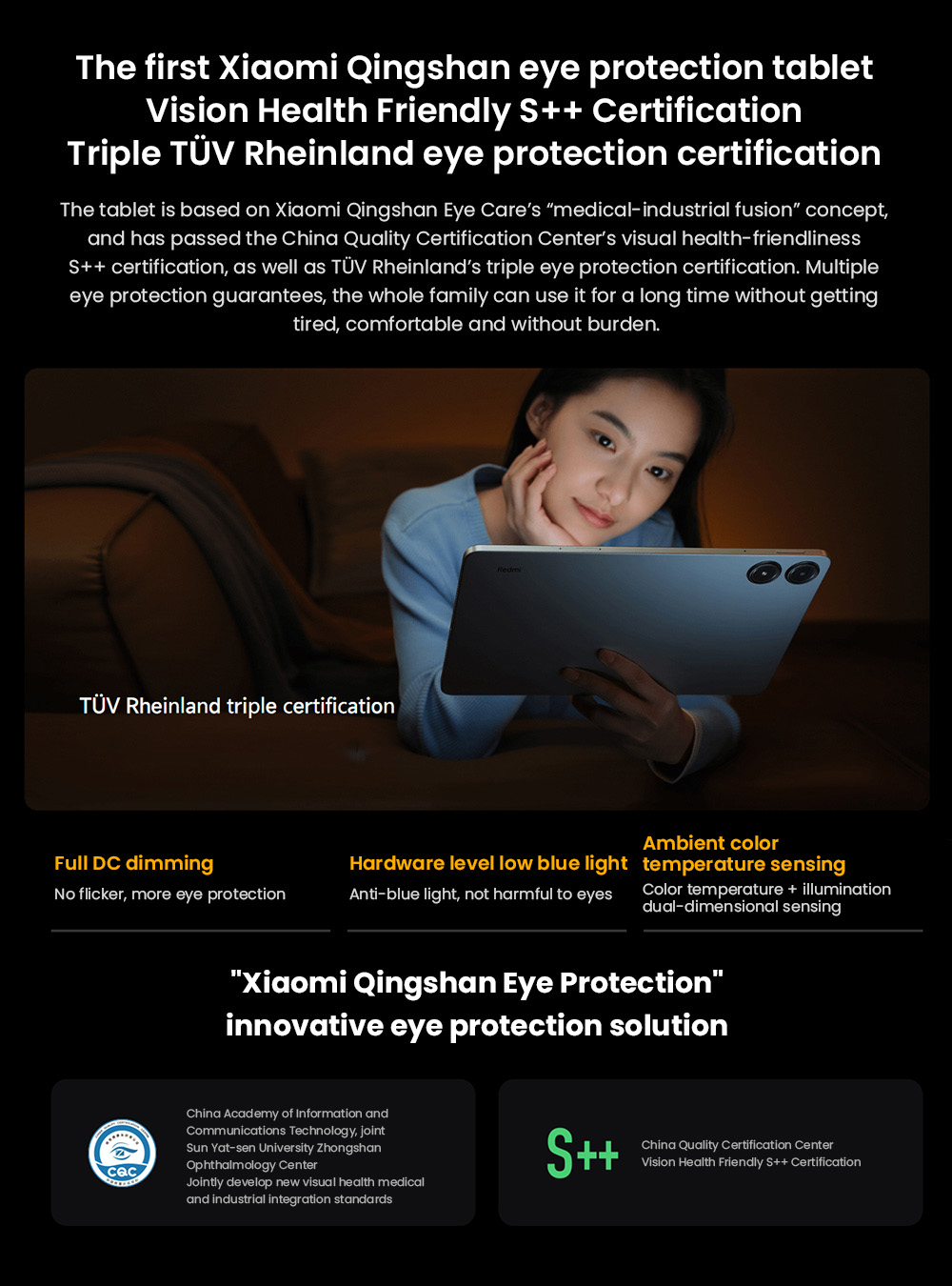 Redmi Pad Pro Tablet (CN Version) Keyboard Set, 12.1-inch 2560*1600 120Hz Screen, Snapdragon 7S 8 Cores 2.4GHz, 8GB RAM 256GB ROM, WiFi 6 Bluetooth5.2, 10000mAh Battery 33W Fast Charging, Android 14, 8MP+8MP Camera, Dolby Vision & Dolby Atmos - Grey