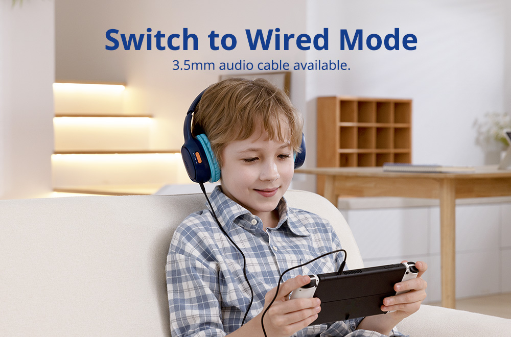 Tronsmart KH02 Wireless Kids Headphones - Blue