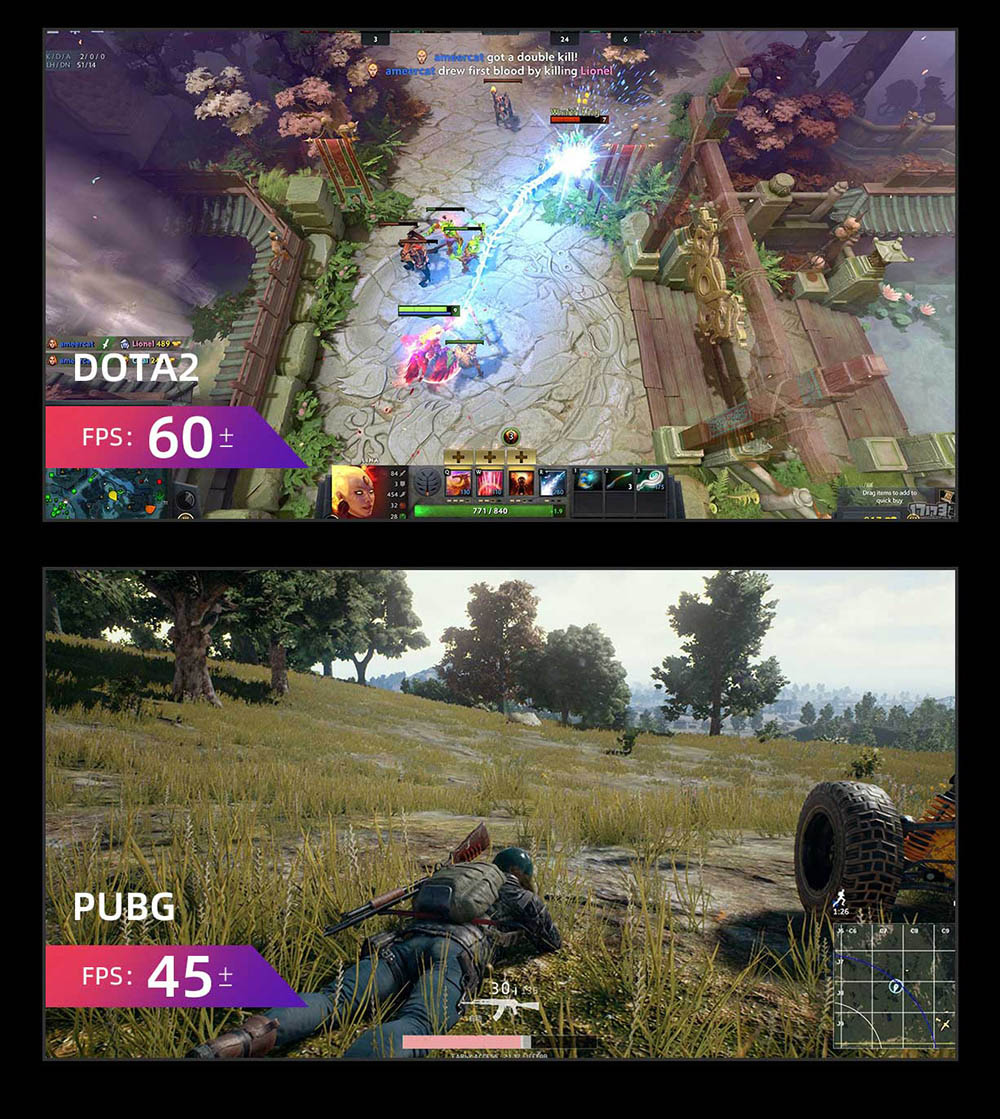 OUVIS AMR5 Mini-PC, AMD Ryzen 7 5800U 8 Kerne bis zu 4,4 GHz, 16 GB RAM 512 GB SSD, HDMI+DP+Type-C Dreifach-Display, WiFi 5 Bluetooth 5.0, 4*USB 3.0, 1*LAN, 1*Audio, Silent/Balance/Performance-Modi – EU-Stecker