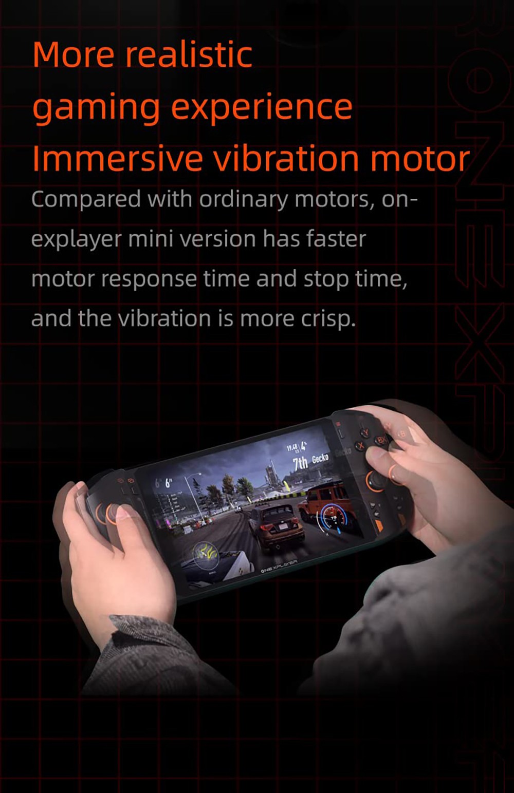 ONE Netbook ONEXPlayer Mini Game Console, 7-inch 1920*1200 IPS Touchscreen, AMD Ryzen 7 5800U 8 Core Max 4.4GHz, 16GB RAM 2TB SSD, WiFi 6 Bluetooth 5.0, 40.25Wh Battery, 2*USB 4.0 1*USB 3.0 1*Headset Jack