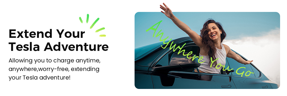 EG Evgoer EV Charger, Level 2 40 Amp, 16FT Charging Cable, 14-50P NEMA, Schedule Time & 8-40A Adjustable Current, for All Tesla Models