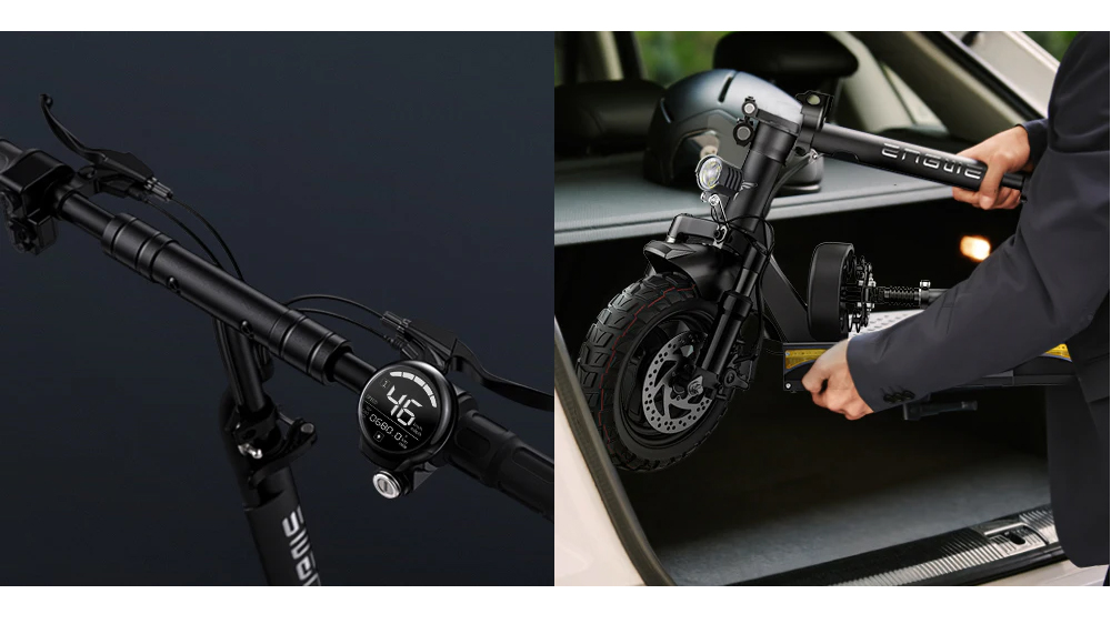 ENGWE S6 Electric Scooter 10 Inch Off-Road Tire 500W (PEAK 700W) Brushless Motor 45Km/h Max Speed 48V 15.6Ah Battery for 70KM 120KG Load IPX4 Waterproof with Seat