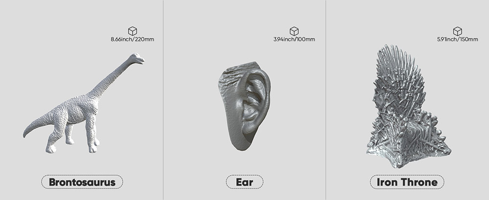 3DMakerpro Seal Lite 3D Scanner, 0.02mm Accuracy, 0.07mm Resolution, Anti-shake Lenses, 10fps Frame, Visual tracking