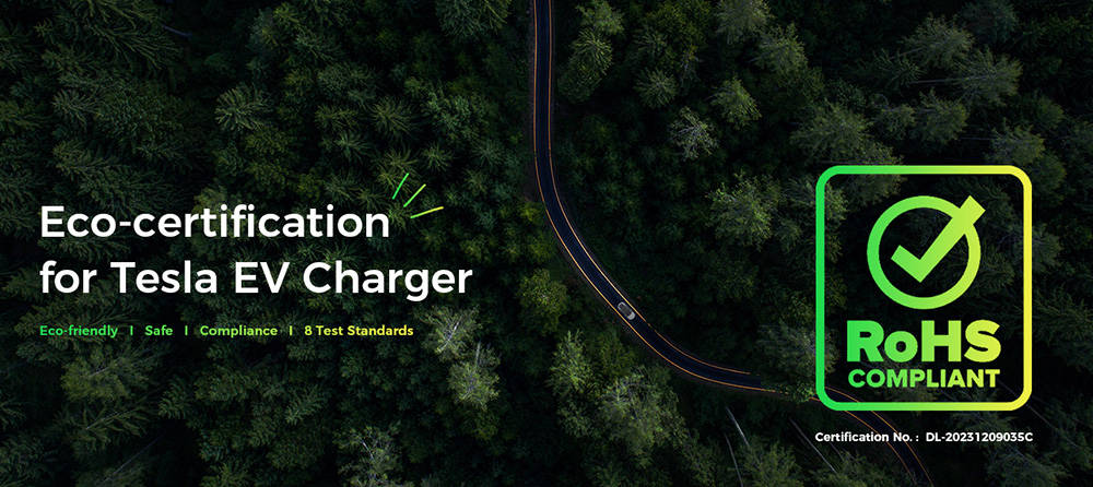 EG Evgoer EV Charger, Level 2 32 Amp, 16FT Cable, NEMA14-50 Plug, Adjustable Current, IP66 Waterproof, for All Tesla Models