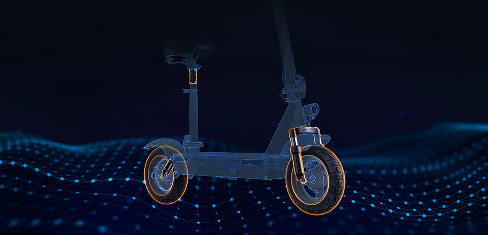 ENGWE S6 Electric Scooter 10 Inch Off-Road Tire 500W (PEAK 700W) Brushless Motor 45Km/h Max Speed 48V 15.6Ah Battery for 70KM 120KG Load IPX4 Waterproof with Seat