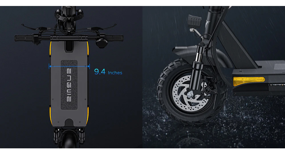 ENGWE S6 Electric Scooter 10 Inch Off-Road Tire 500W (PEAK 700W) Brushless Motor 45Km/h Max Speed 48V 15.6Ah Battery for 70KM 120KG Load IPX4 Waterproof with Seat