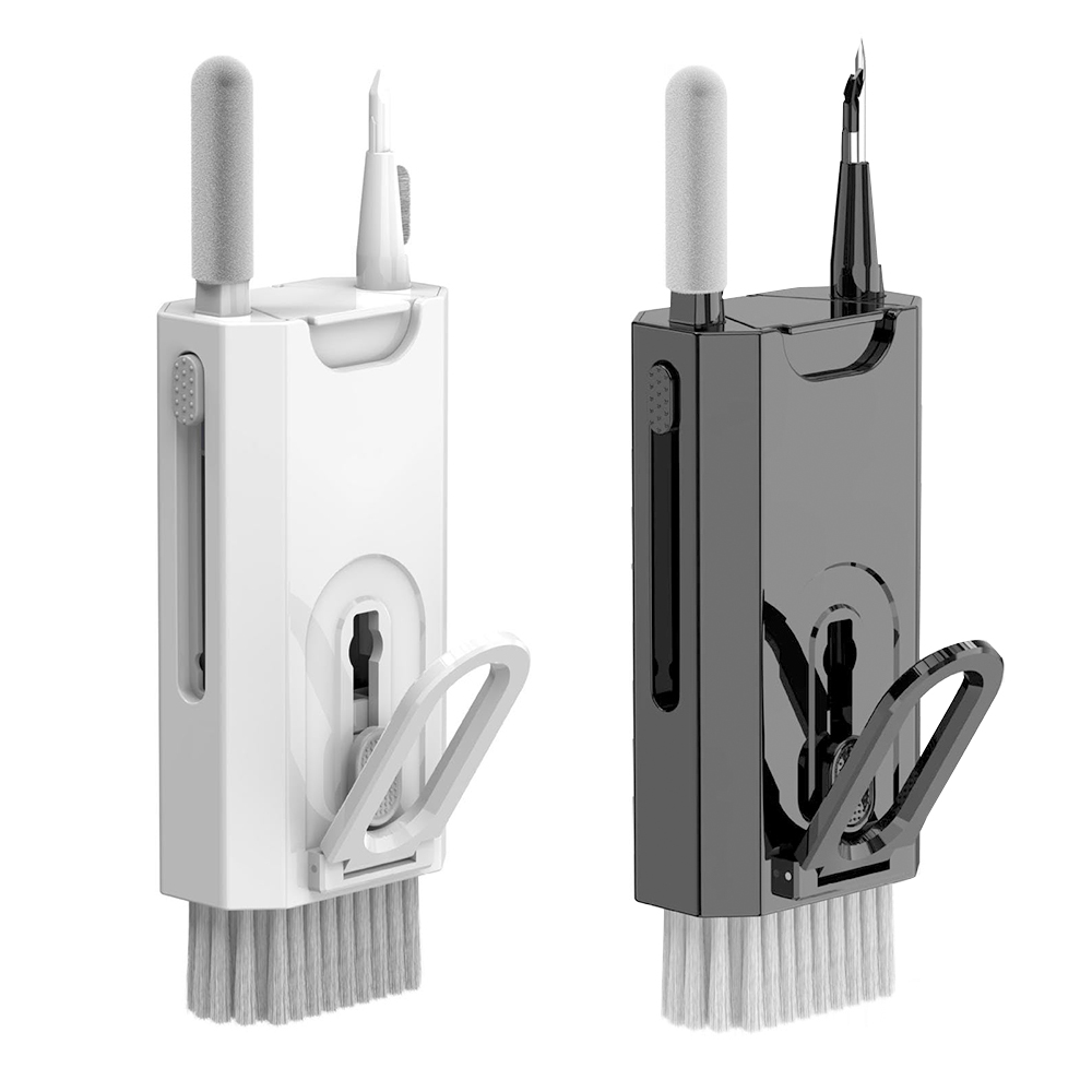 8-in-1 Multifunctional Electronic Cleaning Kit, Keyboard Headphones Laptop Phone Screen Cleaning Tool - Black