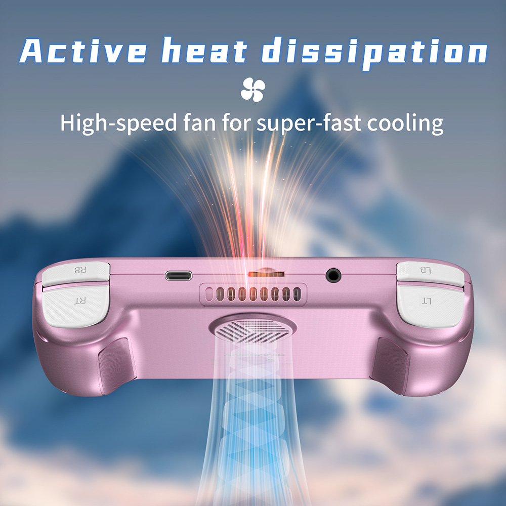 ANBERNIC RG Cube Game Console, 128GB TF Card 4000+ Games, 8GB LPDDR4X RAM 128GB UFS2.2 Storage, Android 13, 3.95-inch IPS Touchscreen 720*720, 5G WiFi Bluetooth 5.0, Moonlight Streaming, 7 Hours of Playtime, RGB Light - Purple