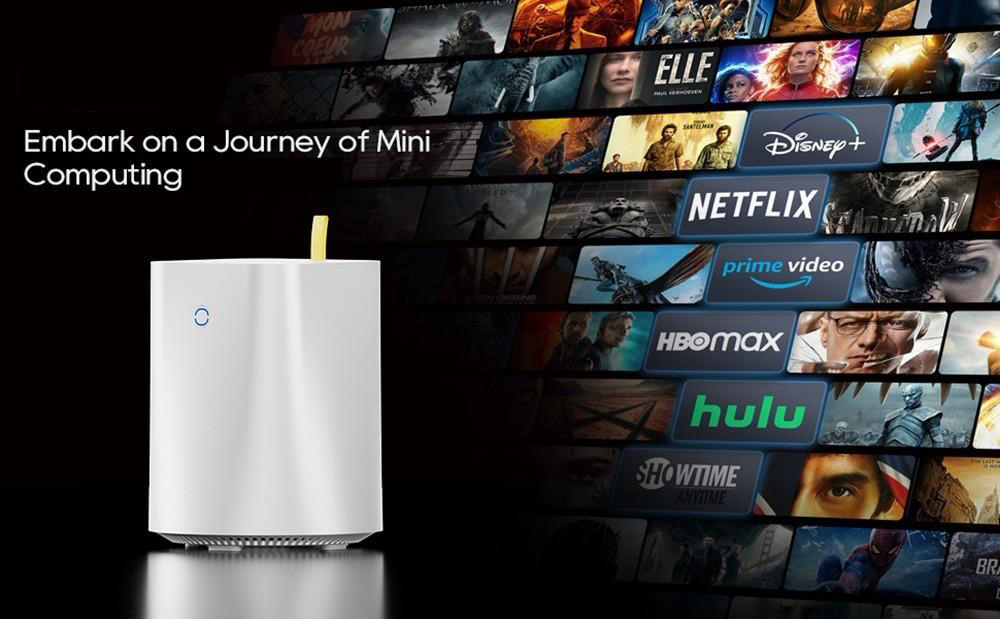 AOOSTAR R3 Pro Mini PC, AMD Ryzen 7 5700U 8 Cores 4.3GHz, 32GB DDR4 RAM 1TB SSD, HDMI+DP+Type-C Triple 4K Display, WiFi 6 Bluetooth 5.2, 2*USB3.0 2*USB2.0 2*2.5G RJ45 Ports 1*3.5mm Audio Jack, Dual-fan Cooling - UK Plug