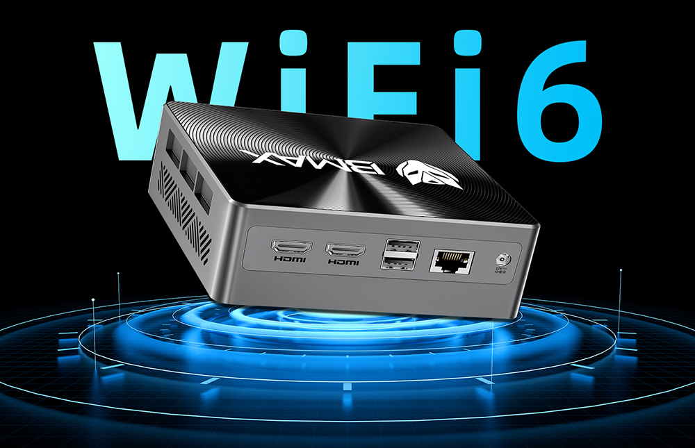 BMAX B8 Power Mini PC, Intel Core i9-12900H 14 Cores Max 5.0GHz, 24GB LPDDR5 RAM 1TB SSD, 2*HDMI 2.1 + Type-C 4K@60Hz Triple Screen Display, Support Dynamic HDR, WiFi 6 Bluetooth 5.2, 2*USB 3.2 2*USB 2.0 1*RJ45 1*3.5mm Headset Jack