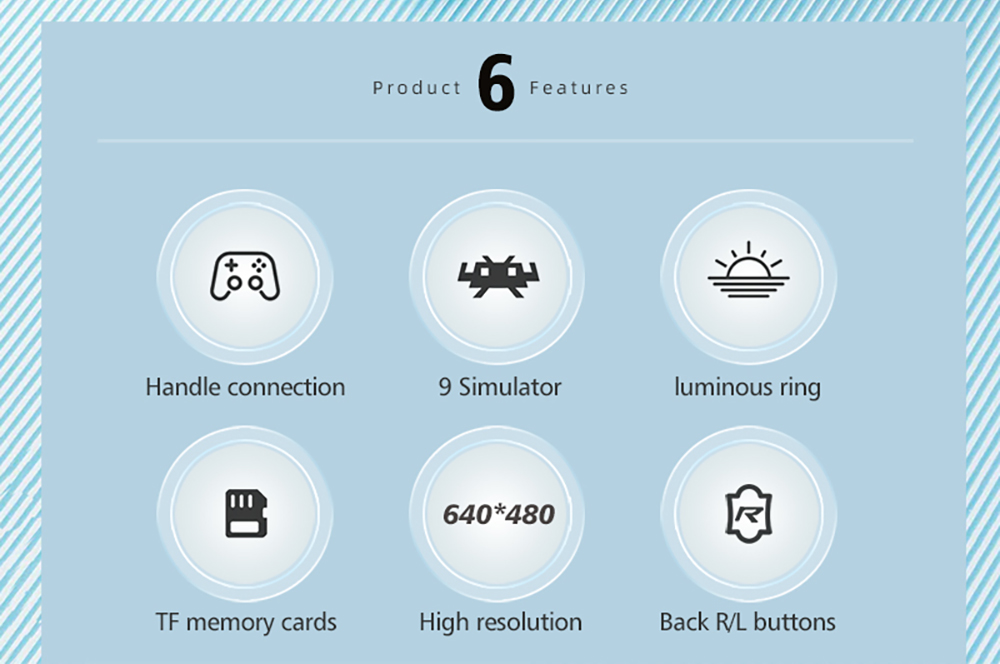 D007 Plus 64GB Handheld Game Console, 10000+ Games Preinstalled, 3.5-inch IPS Screen, Support Game Controller Connection - Golden