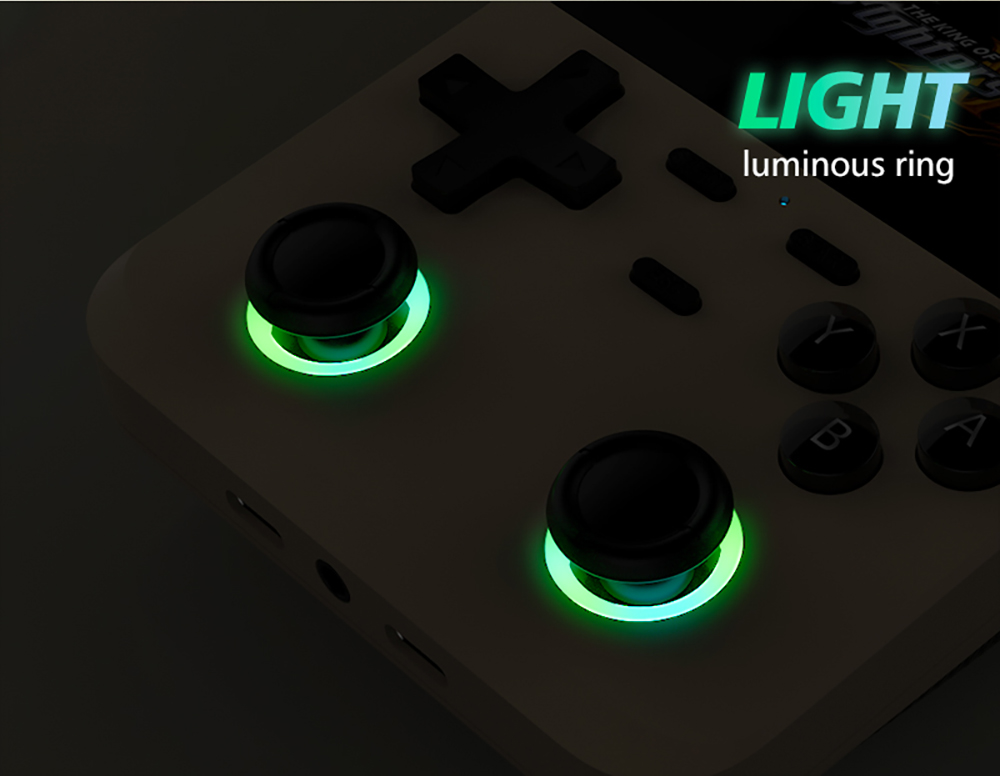 D007 Plus 64GB Handheld Game Console, 10000+ Games Preinstalled, 3.5-inch IPS Screen, Support Game Controller Connection - Green