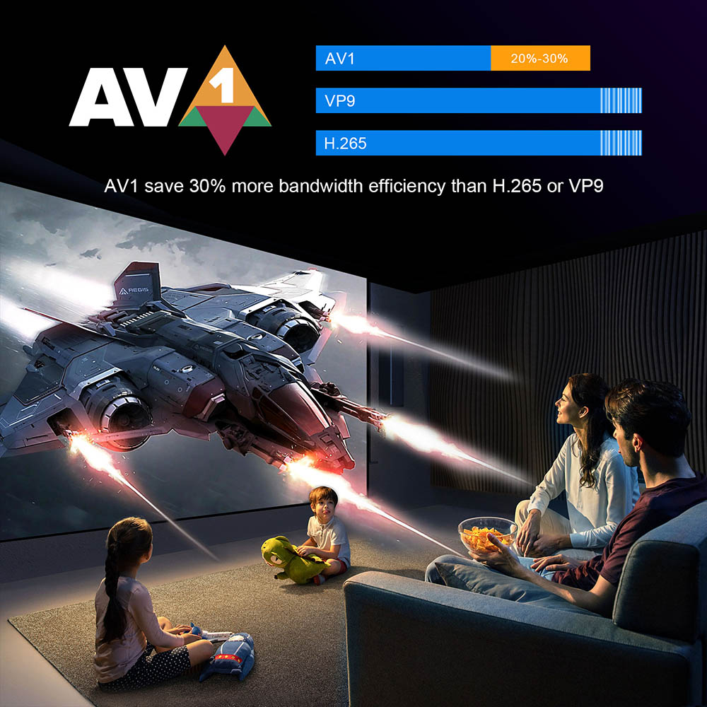 H96 Max M9 2GB+16GB Android 14 TV Box, RK3576 8 Cores, 8K AV1 Decoding, WiFi 6, Bluetooth 5.4, 1*USB3.0 1*USB2.0 1*HDMI2.1 1*1000M Ethernet 1*SPDIF 1*Audio - EU Plug