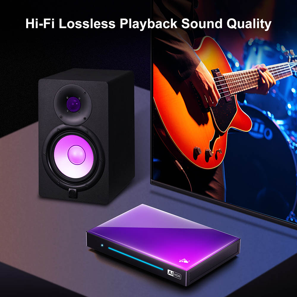 H96 Max M9 4GB+32GB Android 14 TV Box, RK3576 8 Cores, 8K AV1 Decoding, WiFi 6, Bluetooth 5.4, 1*USB3.0 1*USB2.0 1*HDMI2.1 1*1000M Ethernet 1*SPDIF 1*Audio - EU Plug