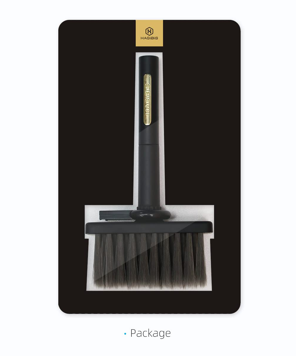 Hagibis Multifunctional Cleaning Tool, Keyboard Cleaning Brusbh Headphones Cleaning Pen - Black