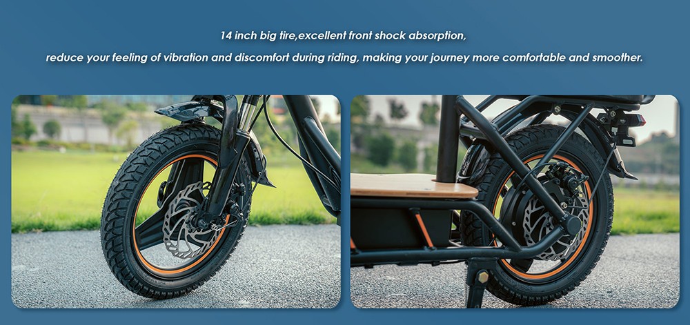 (Verbesserte Version) Elektroroller KuKirin C1 Pro, 500-W-Motor, 48-V-26-Ah-Akku, 14-Zoll-Luftreifen, 45 km Höchstgeschwindigkeit, 100 km Reichweite, Zusammenklappen mit einem Klick, Rücksitz und vorderer Ablagekorb, Rückspiegel