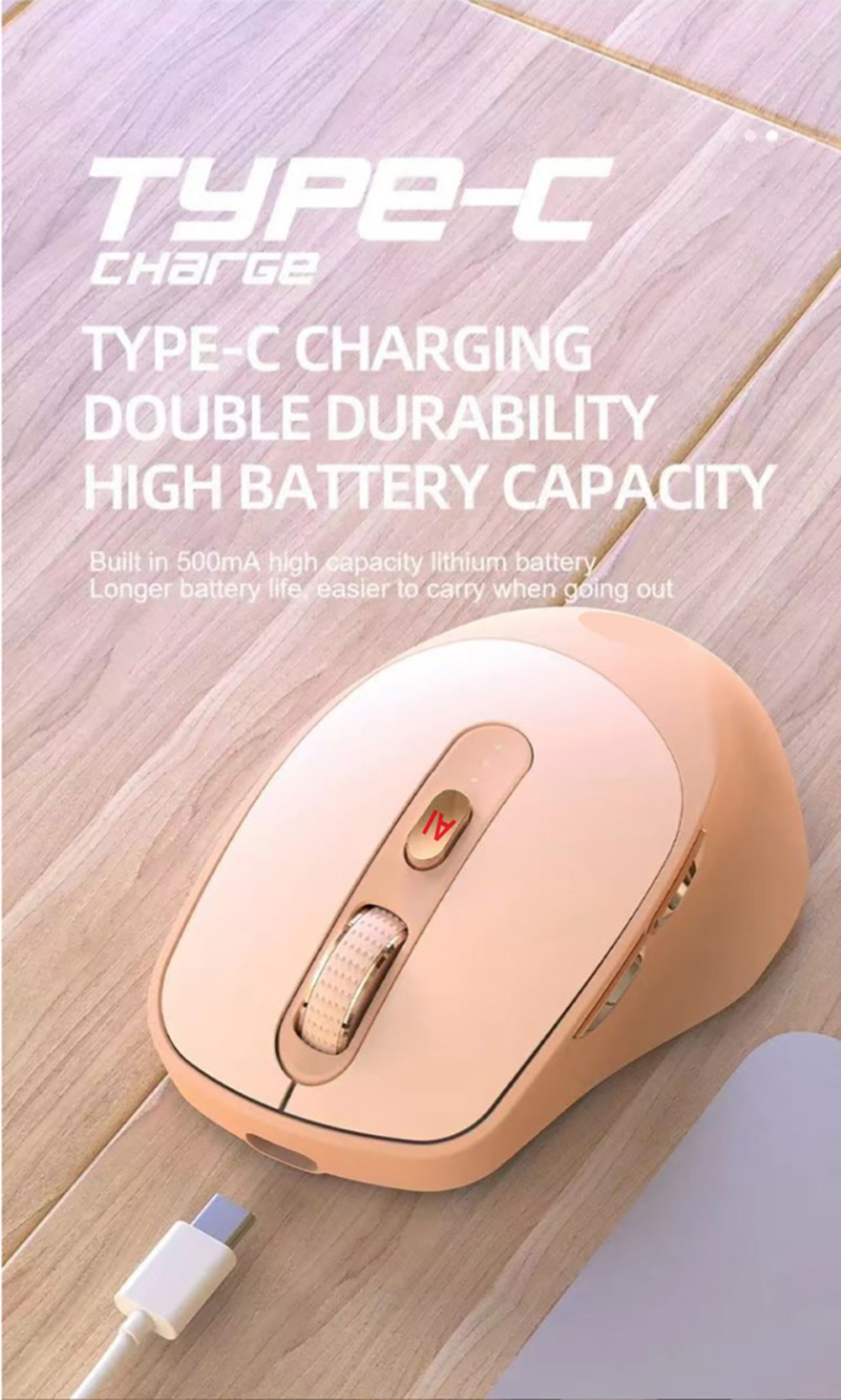 M1 AI Smart Mouse - Pink