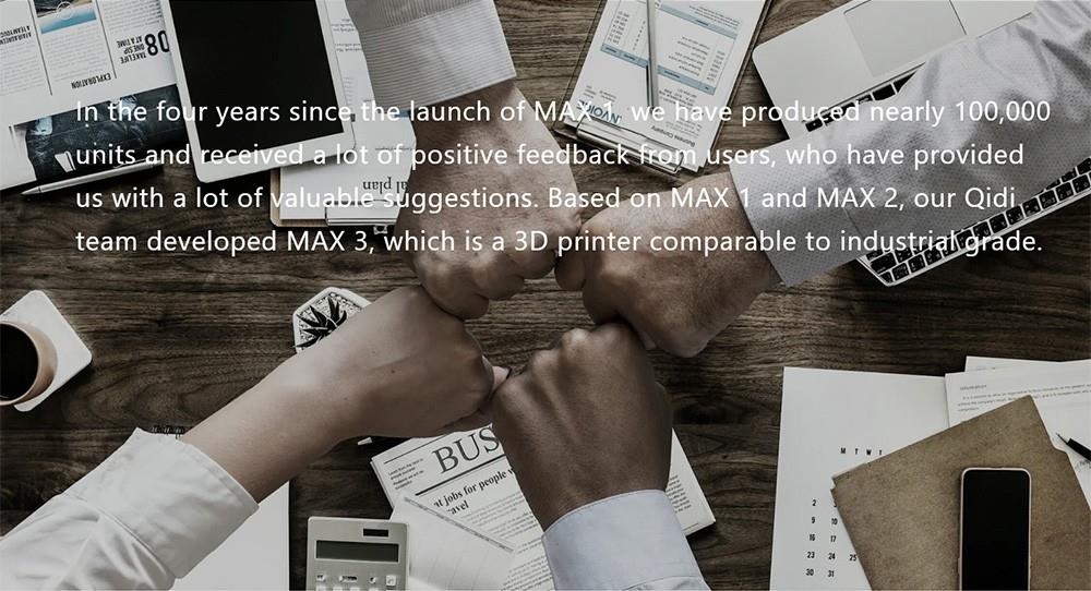 QIDI TECH X-Max 3 3D Printer, Auto Levelling, 600mm/s Printing Speed, Flexible HF Board, 64-bit Processor, Klipper, CoreXY Structure, 325x325x315mm