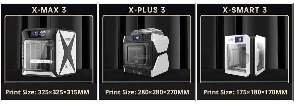 QIDI TECH X-Max 3 3D Printer, Auto Levelling, 600mm/s Printing Speed, Flexible HF Board, 64-bit Processor, Klipper, CoreXY Structure, 325x325x315mm