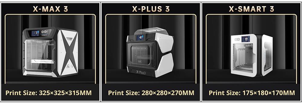 QIDI TECH X-Plus 3 3D Printer, Auto Levelling, 600mm/s Printing Speed, Flexible HF Board, Chamber Circulation Fan, Filament Detection, Dryer Box, 280*280*270mm