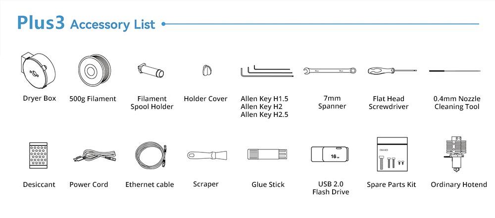 QIDI TECH X-Plus 3 3D Printer, Auto Levelling, 600mm/s Printing Speed, Flexible HF Board, Chamber Circulation Fan, Filament Detection, Dryer Box, 280*280*270mm
