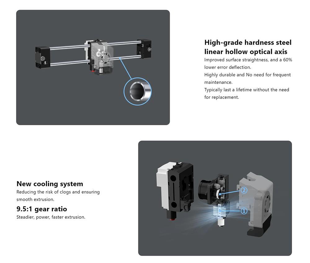 QIDI TECH X-Plus 3 3D Printer, Auto Levelling, 600mm/s Printing Speed, Flexible HF Board, Chamber Circulation Fan, Filament Detection, Dryer Box, 280*280*270mm
