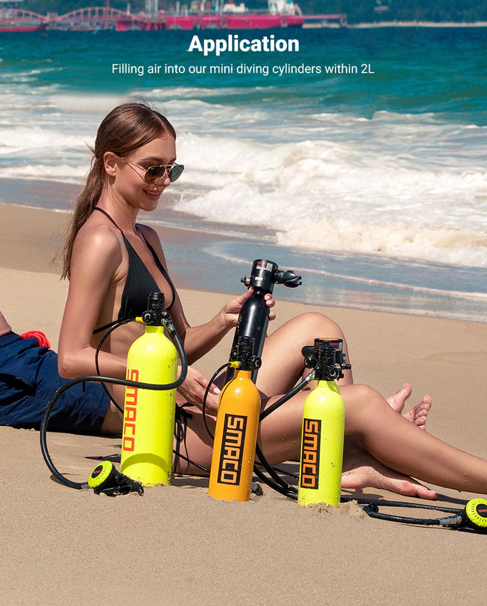 SMACO Portable High-Pressure 4500Psi Electric Air Compressor