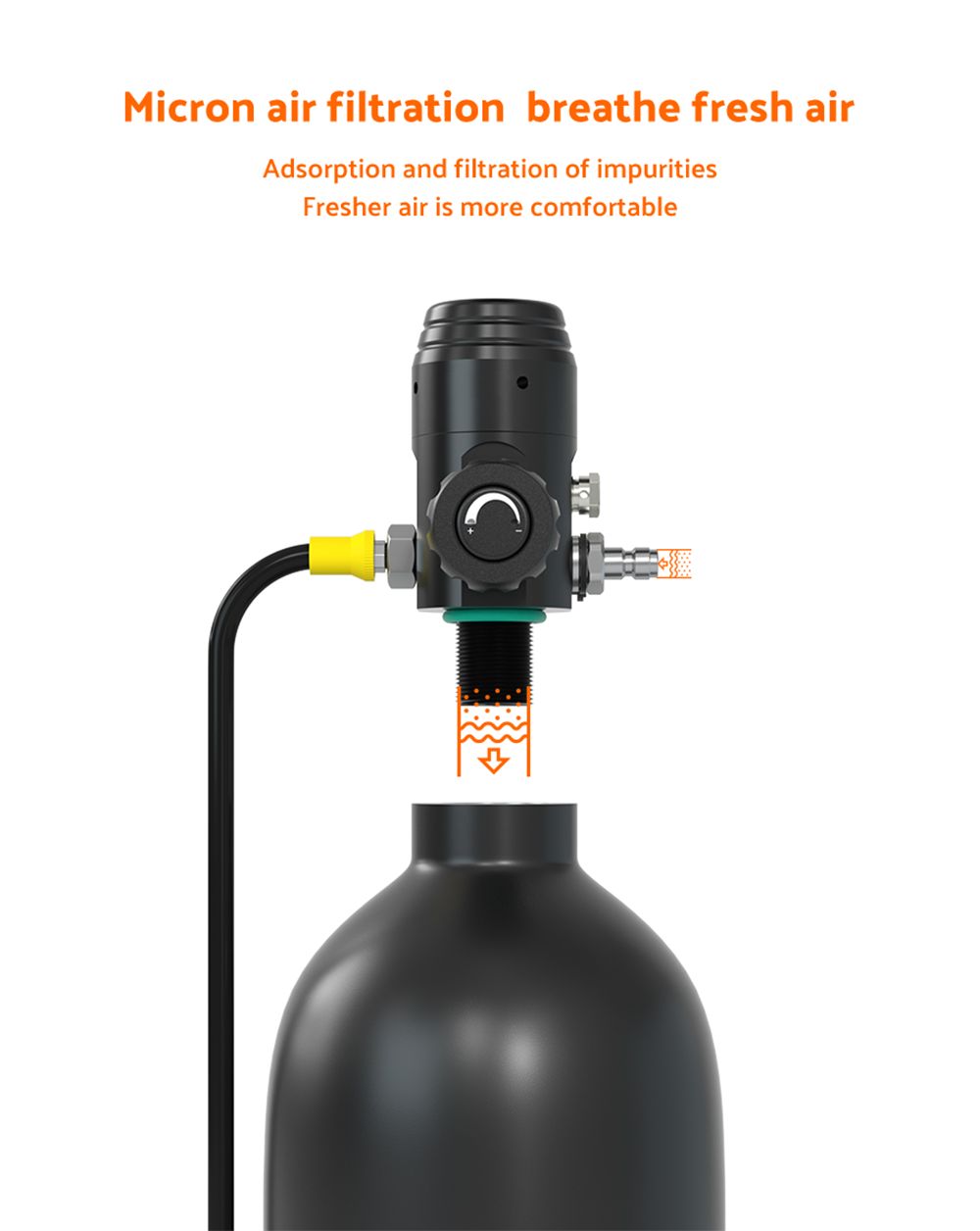 SMACO S700 Plus 2L Scuba Tank - Green