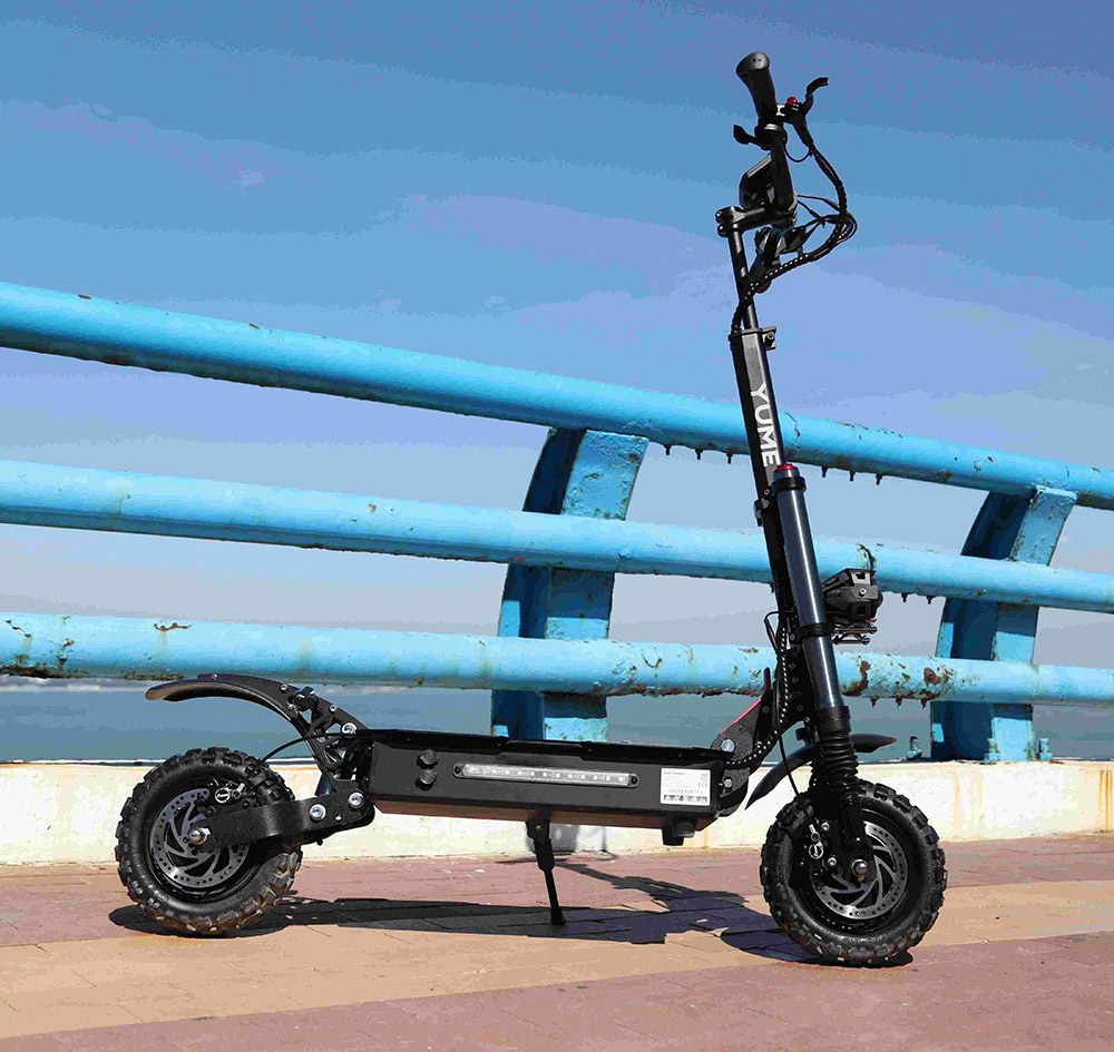 YUME Y11+ Electric Scooter, 3000W*2 Motor, 60V 31.5Ah Battery, 11-inch Off-road Tubeless Tires, 50mph Max Speed, 60miles Range, Front & Rear Hydraulic Disc Brake