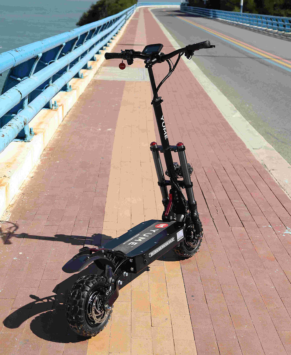 YUME Y11+ Electric Scooter, 3000W*2 Motor, 60V 31.5Ah Battery, 11-inch Off-road Tubeless Tires, 50mph Max Speed, 60miles Range, Front & Rear Hydraulic Disc Brake