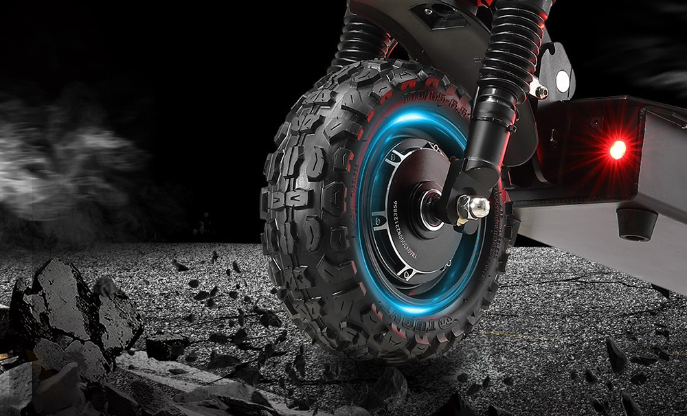 YUME Y11+ Electric Scooter, 3000W*2 Motor, 60V 31.5Ah Battery, 11-inch Off-road Tubeless Tires, 50mph Max Speed, 60miles Range, Front & Rear Hydraulic Disc Brake