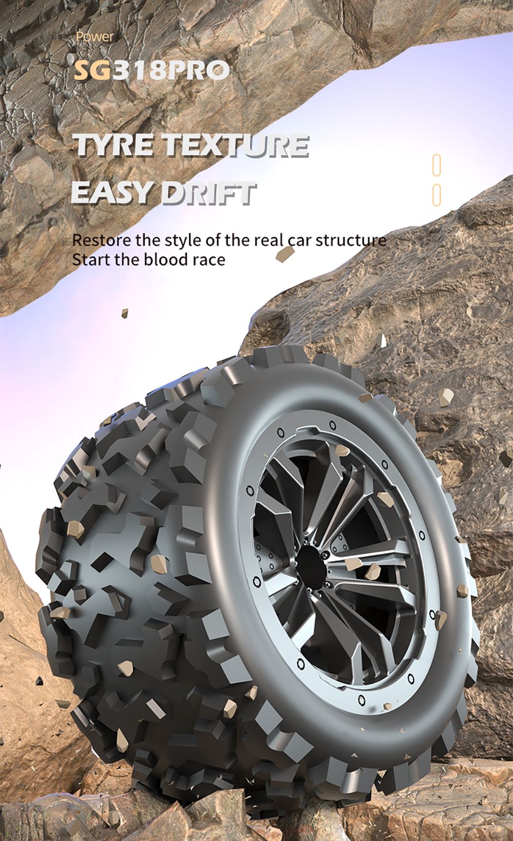 ZLL SG318 Pro 1/20 2.4G 4WD Brushed RC Car - 3 Batteries