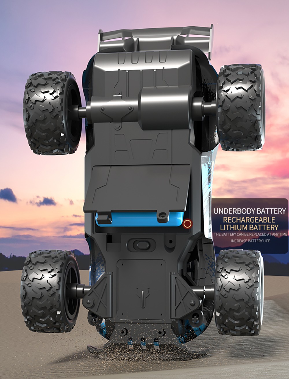 ZLL SG318 Pro 1/20 2.4G 4WD Brushed RC Car - 3 Batteries