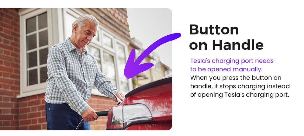 EG Evgoer EV Charger, Level 2 40 Amp, 16FT Charging Cable, 14-50P NEMA, Schedule Time & 8-40A Adjustable Current, for All Tesla Models