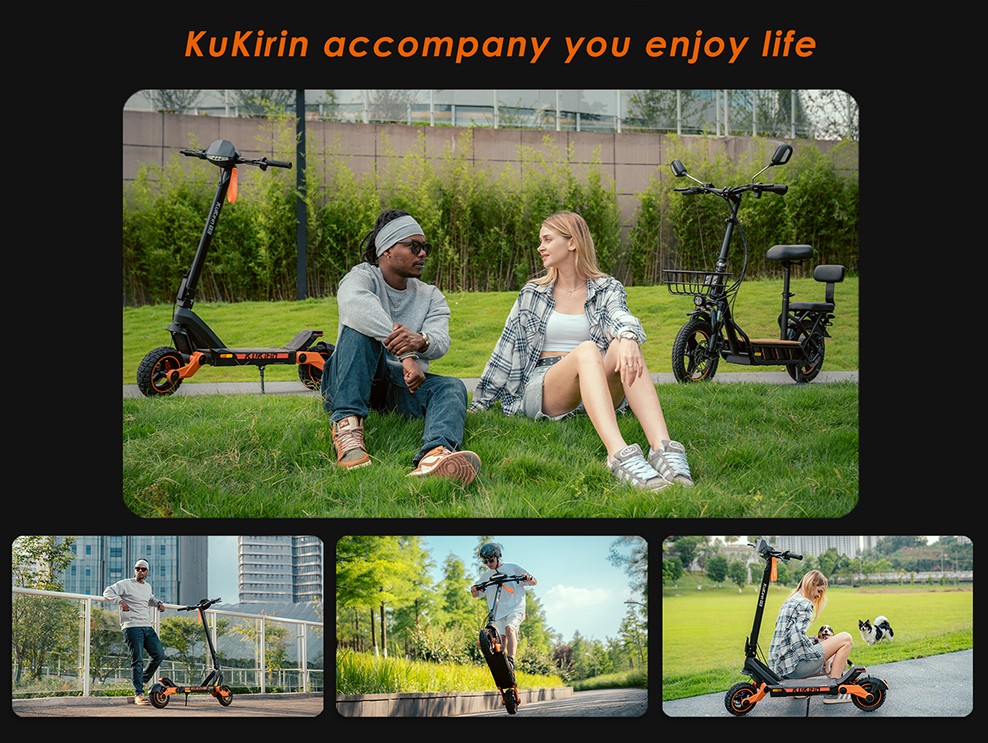 KuKirin G3 Adventurers Electric Scooter 10.5 Inch Off-road 1200W Rear Motor 52V 18Ah Lithium battery Max Speed 50KM/H Touchable Display Control Panel TPU Suspension System IPX4