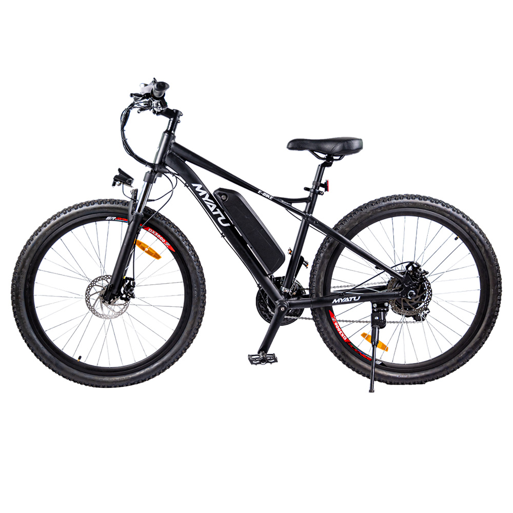 MYATU MYT5791 Electric Bike E-MTB 350W Motor 36V 12.5Ah Battery, 27.5*2.1 inch Tire, 25km/h Max 50km Range, Shimano 21-speed, Aluminum alloy frame Front Fork Shock Absorber, Disc Brake, LCD Display