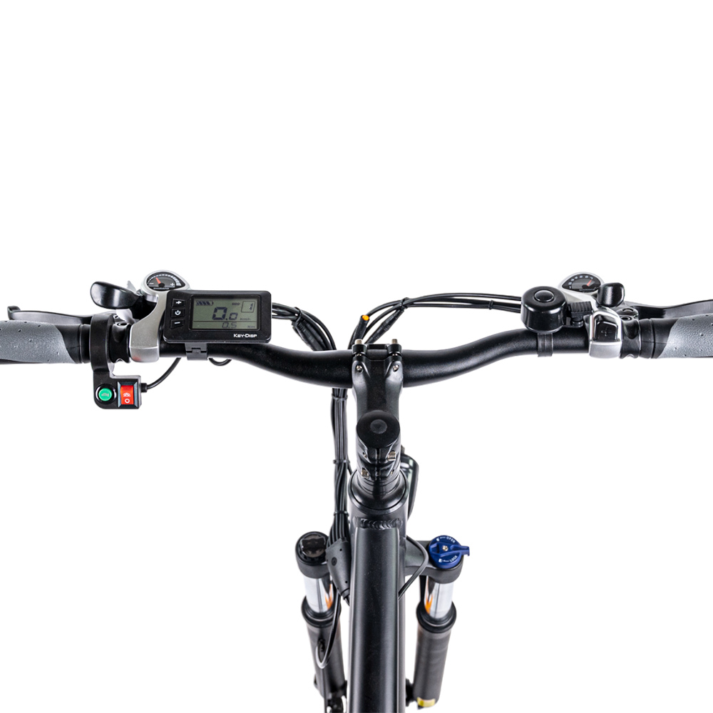 MYATU MYT5791 Electric Bike E-MTB 350W Motor 36V 12.5Ah Battery, 27.5*2.1 inch Tire, 25km/h Max 50km Range, Shimano 21-speed, Aluminum alloy frame Front Fork Shock Absorber, Disc Brake, LCD Display