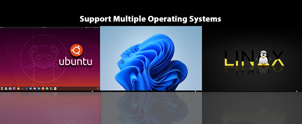 OUVIS F1K Mini PC, AMD Ryzen 7 8845HS 8 Cores Up to 5.1GHz, 16GB RAM 1TB SSD, 2*HDMI+1*Type-C 4K 60Hz Triple Display, WiFi 6 Bluetooth 5.2, 4*USB 3.2 1*RJ45 1*Audio - EU Plug