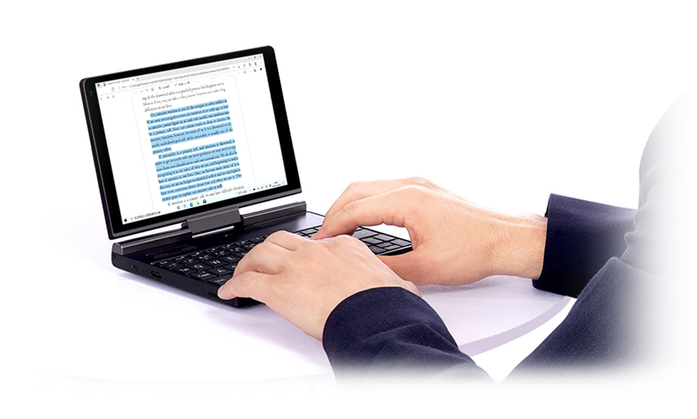 GPD Pocket 3 Handheld Laptop, Intel Core i7-1195G7 4 Cores Max 5.0GHz, 8'' 1920*1200 IPS Touchscreen, 16GB RAM 512GB SSD, 10000mAh Battery, WiFi6E Bluetooth5.3, 1*Thunderbolt 4 1*HDMI 2.0b 1*USB 3.2 Gen2 Type-A 2*USB 3.2 Gen1 Type-A 1*RJ45 - US Plug