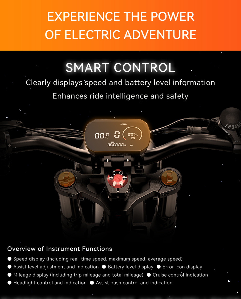 DUOTTS F20 Electric Bike, 750W Motor, 52V 27Ah Battery, 20*4.0 Inch Fat Tires, 50km/h Max Speed, 140km Range, Full Suspension, Spring Shock Absorption, Hydraulic Disc Brakes