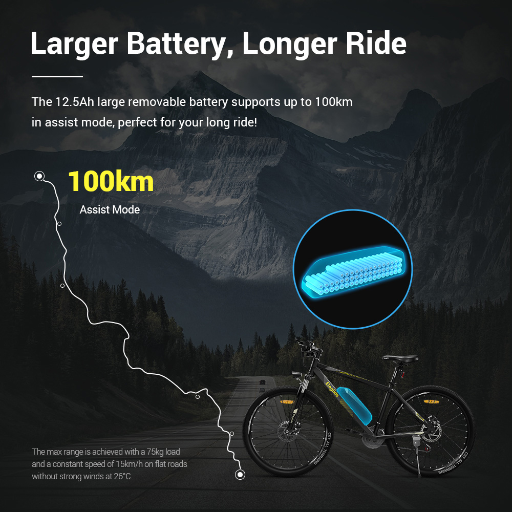 Eleglide M1 Plus 27,5'x18' 36V 13AH 250W Elektro-Moped-Fahrrad mit App-Steuerung
