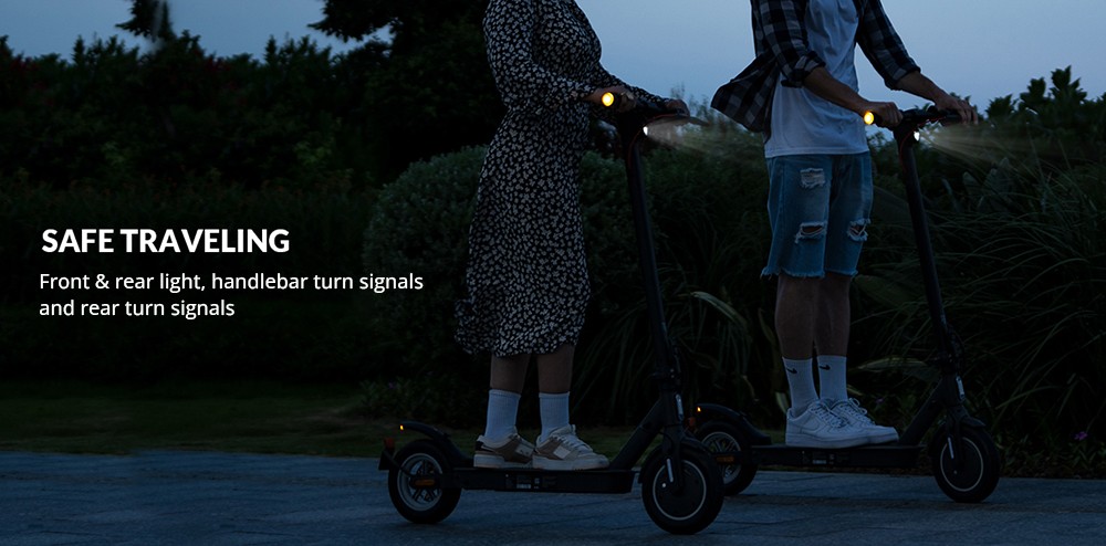 INVANTI V30PRO Electric Scooter, 10-inch Tire, 350W Motor, 36V 7.5AH Battery, 10-inch Tire, 25km/h Max Speed, 32km Range, Rear Spring Shock Absorption, Electronic Brake & Disc Brake, Turn Signals