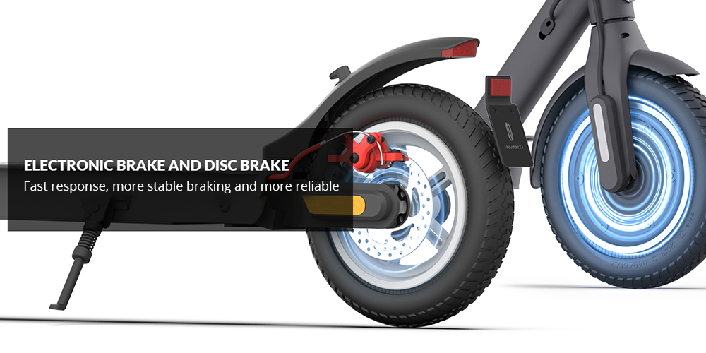 INVANTI V30PRO Electric Scooter, 10-inch Tire, 350W Motor, 36V 7.5AH Battery, 10-inch Tire, 25km/h Max Speed, 32km Range, Rear Spring Shock Absorption, Electronic Brake & Disc Brake, Turn Signals