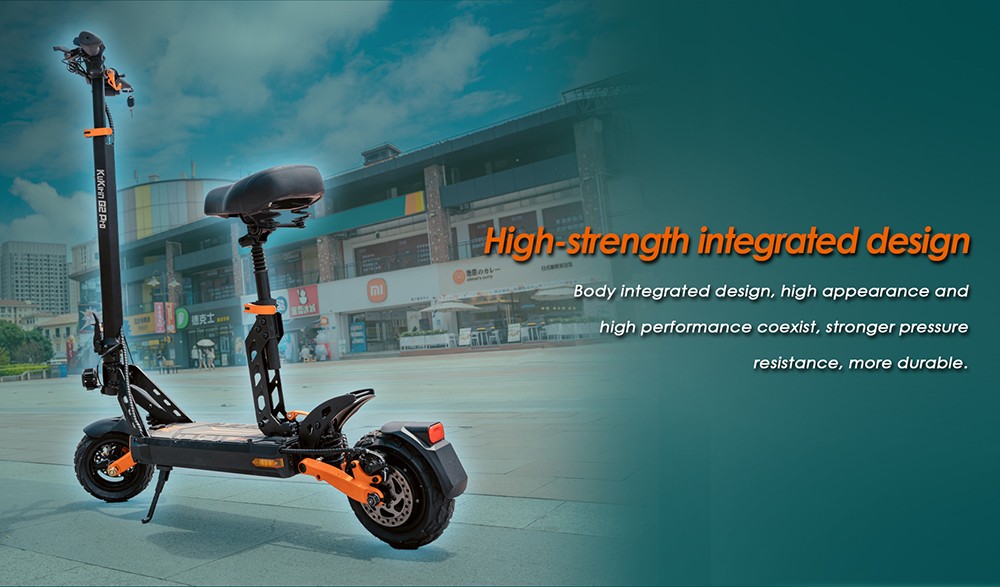 KuKirin G2 Pro Elektroroller Version 2024, bürstenloser 600-W-Motor, 48-V-15,6-Ah-Akku, 9-Zoll-Vakuumreifen aus Gummi, 45 km/h Höchstgeschwindigkeit, 58 km Reichweite, Doppelscheibenbremsen, Federstoßdämpfer, abnehmbarer Sitz