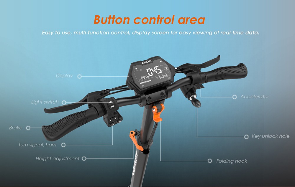 KuKirin G2 Pro Elektroroller Version 2024, bürstenloser 600-W-Motor, 48-V-15,6-Ah-Akku, 9-Zoll-Vakuumreifen aus Gummi, 45 km/h Höchstgeschwindigkeit, 58 km Reichweite, Doppelscheibenbremsen, Federstoßdämpfer, abnehmbarer Sitz