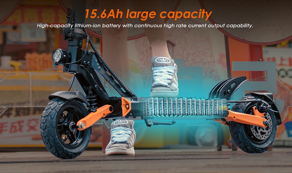 KuKirin G2 Pro Elektroroller Version 2024, bürstenloser 600-W-Motor, 48-V-15,6-Ah-Akku, 9-Zoll-Vakuumreifen aus Gummi, 45 km/h Höchstgeschwindigkeit, 58 km Reichweite, Doppelscheibenbremsen, Federstoßdämpfer, abnehmbarer Sitz